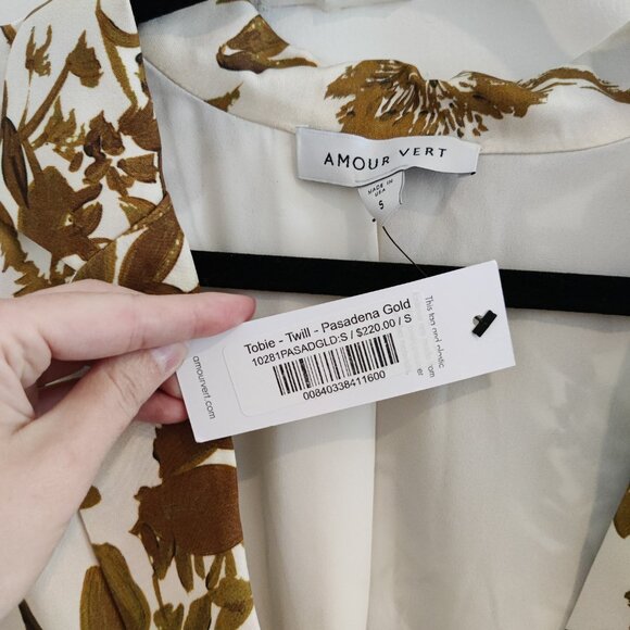 Amour Vert Tobie Blazer Pasadena Gold - Picture 7 of 8